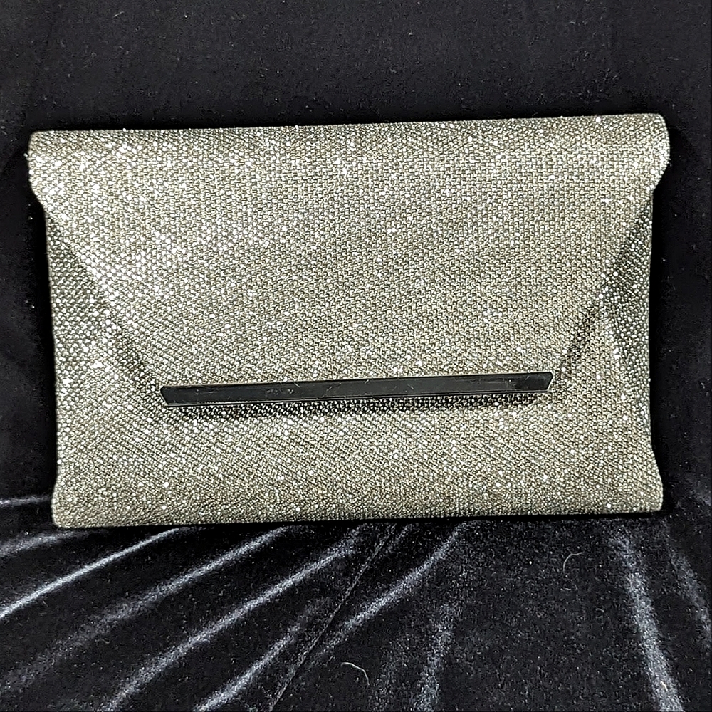 Vintage  Jessica McClintock platinum evening bag